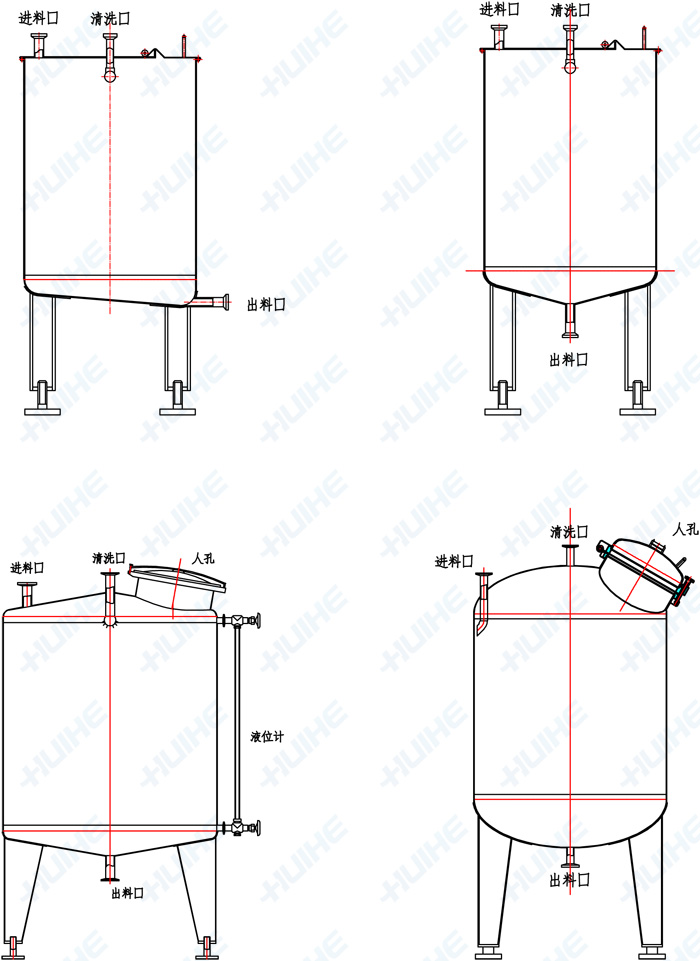 各種反應釜結構圖