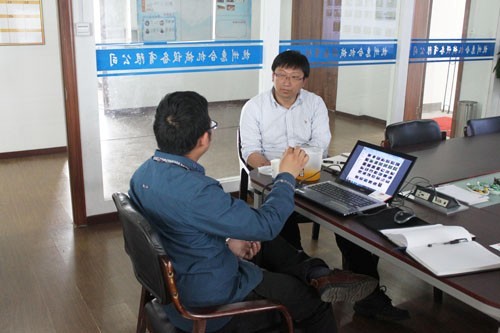 惠合與蘇州客戶(hù)爆爆蛋生產(chǎn)線(xiàn)洽談圖2