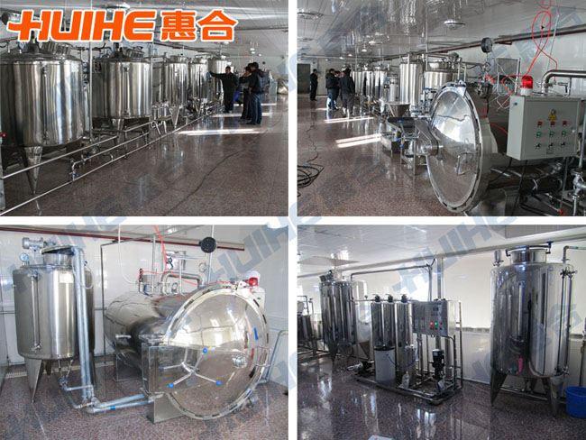 牛奶生產線生產車間現場圖