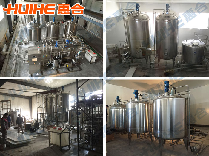 奶皮子生產線生產車間圖